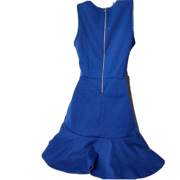 Gap Women's Size O Blue Dress Sleeveless Ruffled Bottom - Picture 2 of 5